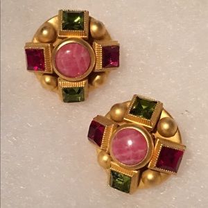 Gorgeous Vintage Natasha Stambouli post earrings.